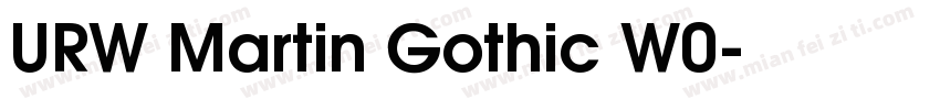URW Martin Gothic W0字体转换